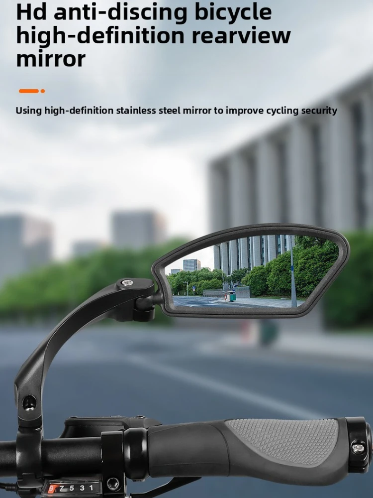 AliExpress JOHORSE Stainless Steel HD Lens Bike Rear VIew Mirror 360° Rotatable MTB Rear Mirror Widen Big View Road Bicycle Mirror Bike Accessories