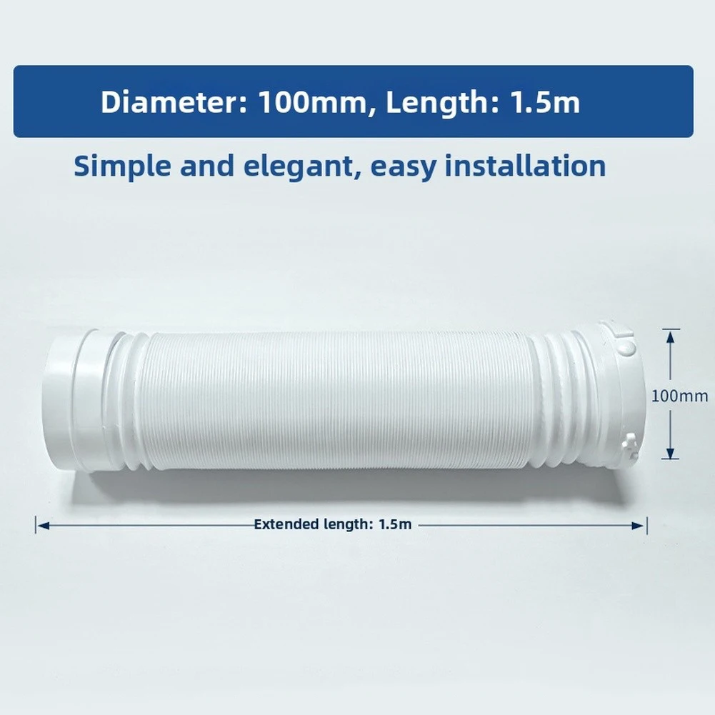 1/5M/2M Drying Machine Accessories Extension Vent Hose For Midea Dryer PP Telescopic Pipe For Exhaust Duct Accessories
