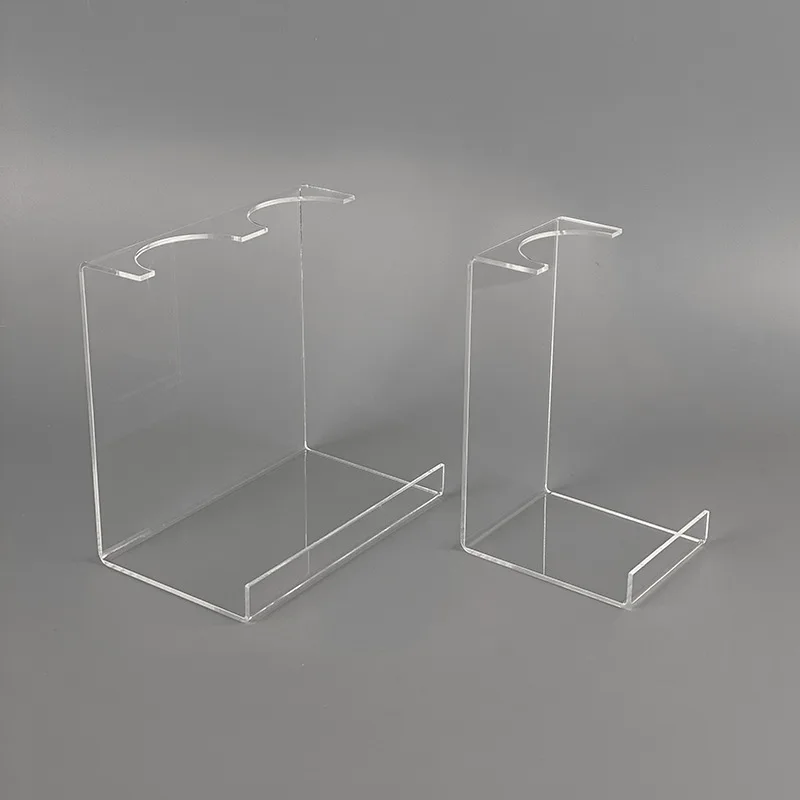 

Dual-Slot Clear Acrylic Umbrella Rack Organizer For Supermarkets Transparent Display Shelf Sturdy Storage Multi-Functional