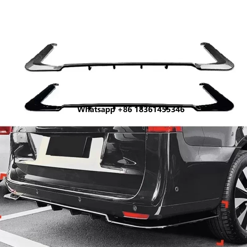 

for vito W447 2026-2023 Modified Bumper Trim Black Rear Spoiler Carbon Fiber Pattern Rear Lip