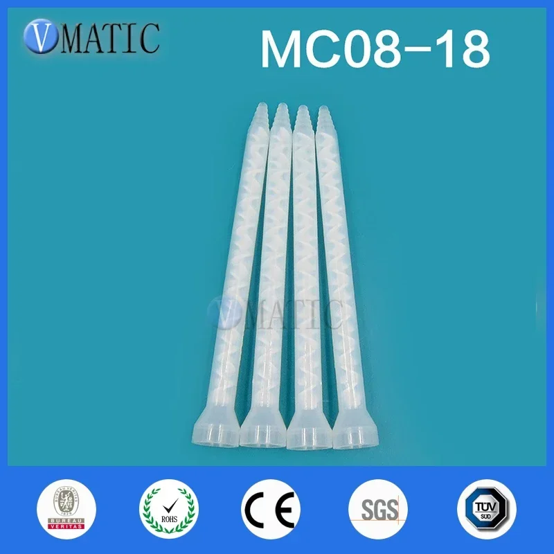 Free Shipping Plastic Resin Static Mixer MC/MS08-18 Mixing Nozzles For Duo Pack Epoxies