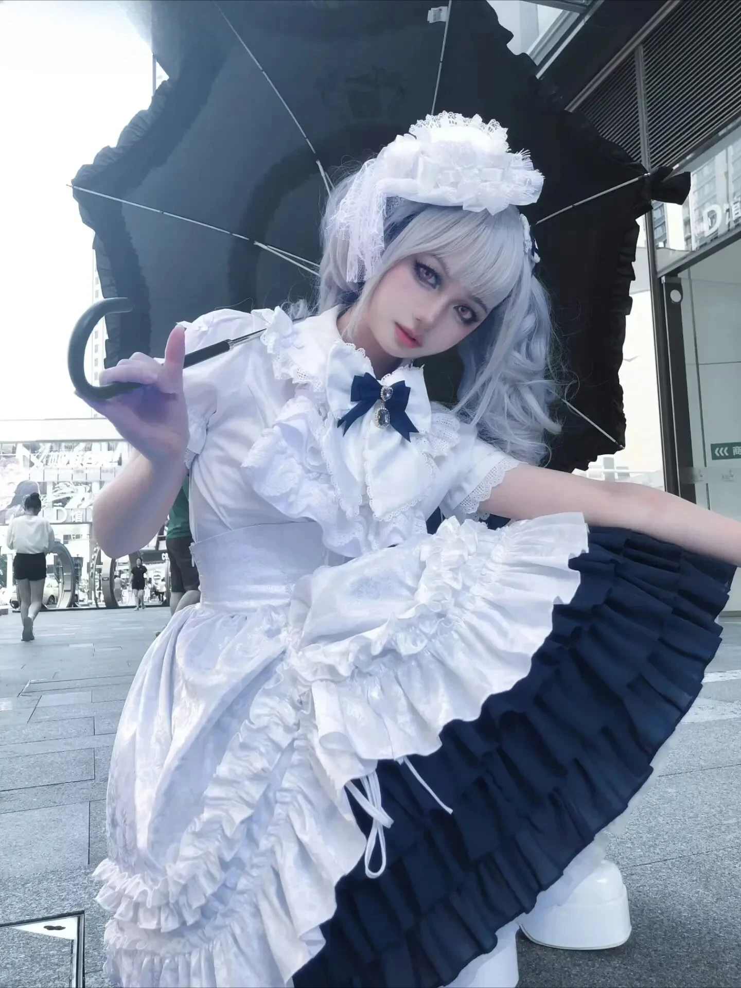 القوطية لوليتا نمط موضة حلوة لطيف أنيق تنورة غير رسمية فام قصيرة عالية الخصر التنانير للنساء 2025 جديد ربيع الخريف الساخن