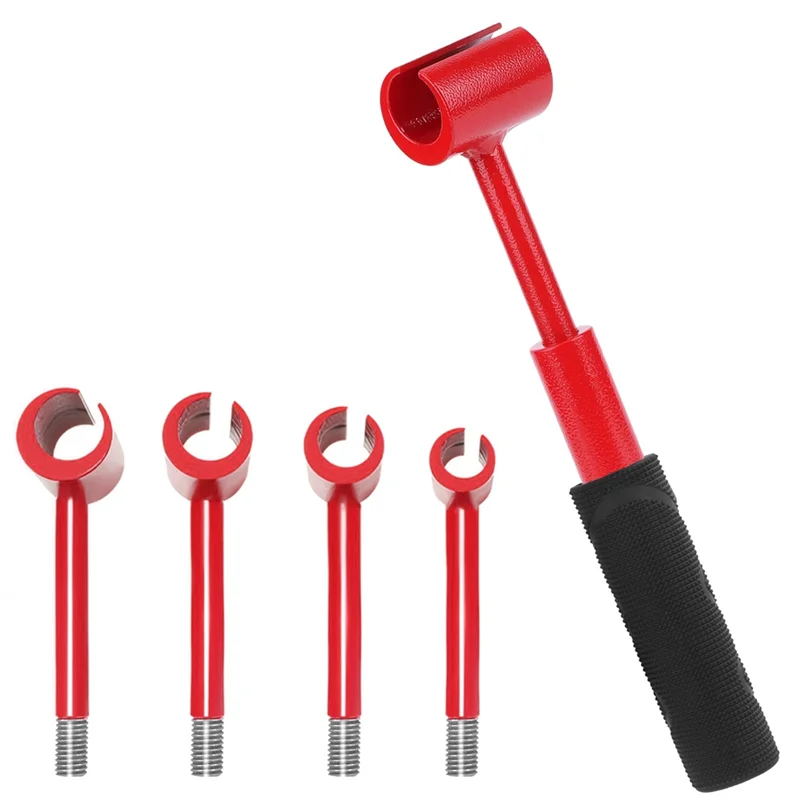 ABJI-Universale per chiave di regolazione dell'armadio per porta 4 in 1 per strumento cerniera porta con filettatura multi-dimensione per allineamento porta