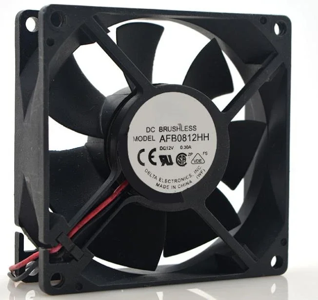 2pcs   Electronics AFB0812HH SM19 Server Cooling Fan DC 12V 0.30A 80x80X25mm 3-Wire