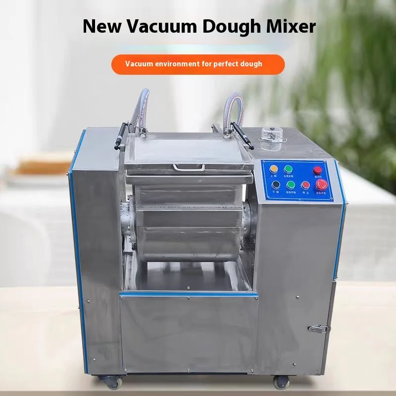 LXT Industrial Cookie Dough Vacuum Mixer Horizontal Dough Kneading Machine
