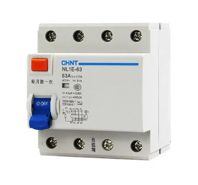 

Chint leakage protector NL1E-63 4P (3P+N) 25A 40A 63A three-phase four wire circuit breaker