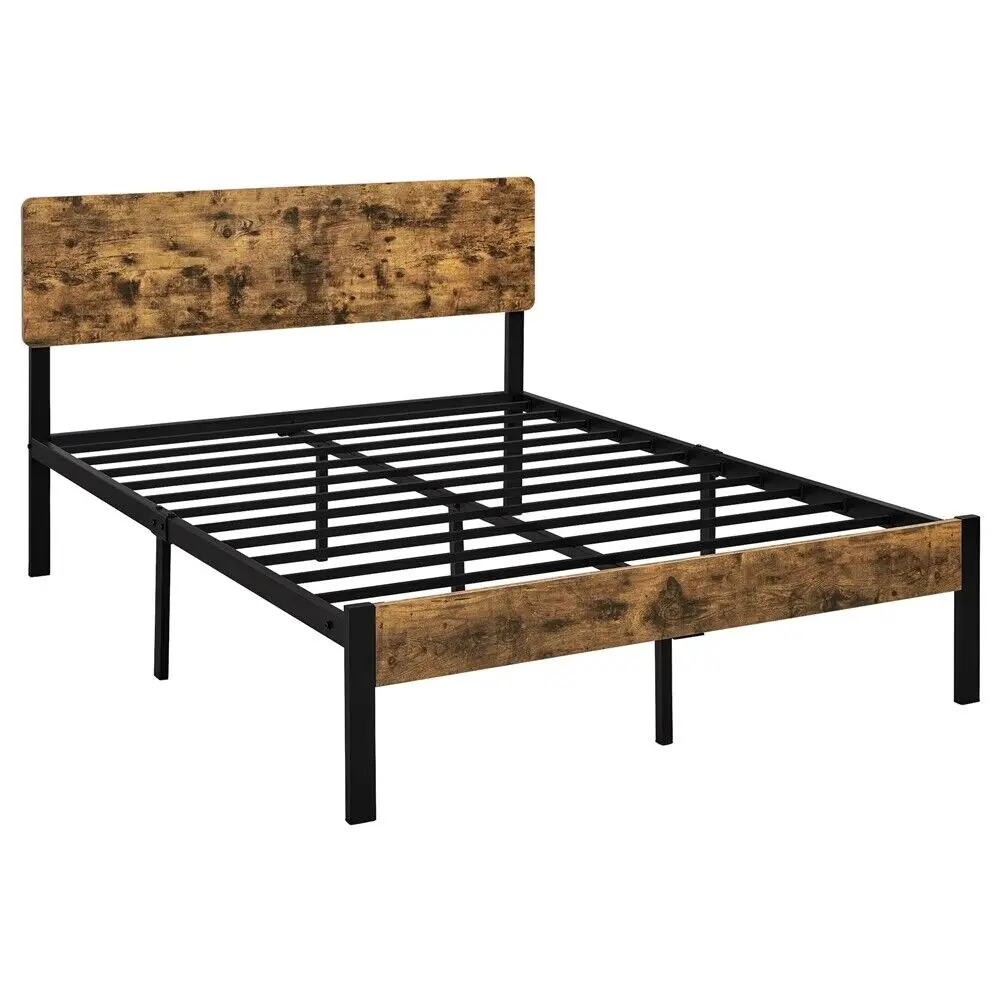 

Twin/Full/Queen/King/TwinXL Size Strong Metal Support Bed Frame w/ Headboard No Box Spring Needed,Available in Multiple Colors