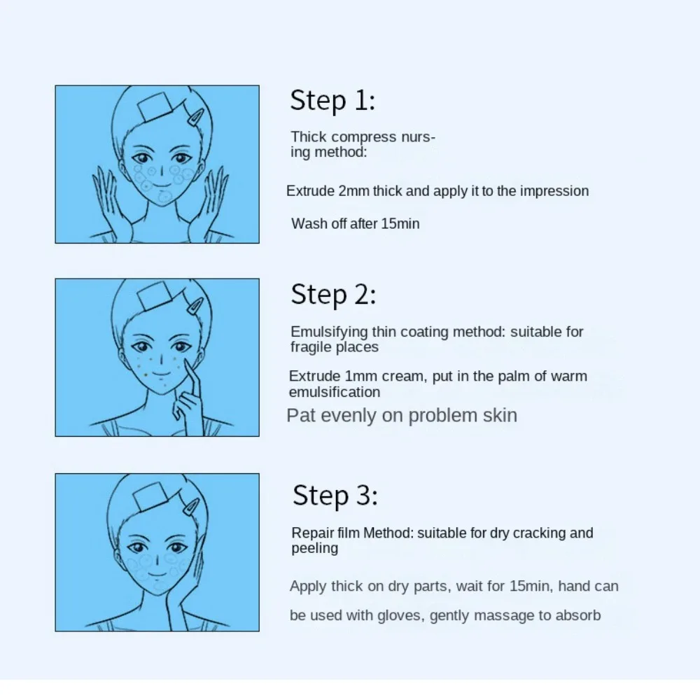 Novo 80g creme hidratante facial branco calmante & efeito hidratante creme facial calmante hidratante b5 creme clareador acne