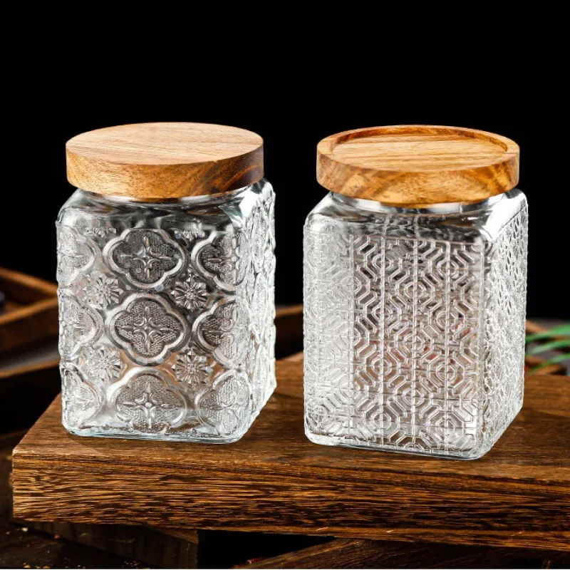 Airtight Containers for Food Mason Jar Transparent Boxes for Storage Box Glass Jars With Lids Sealed Pots Useful Things Kitchen