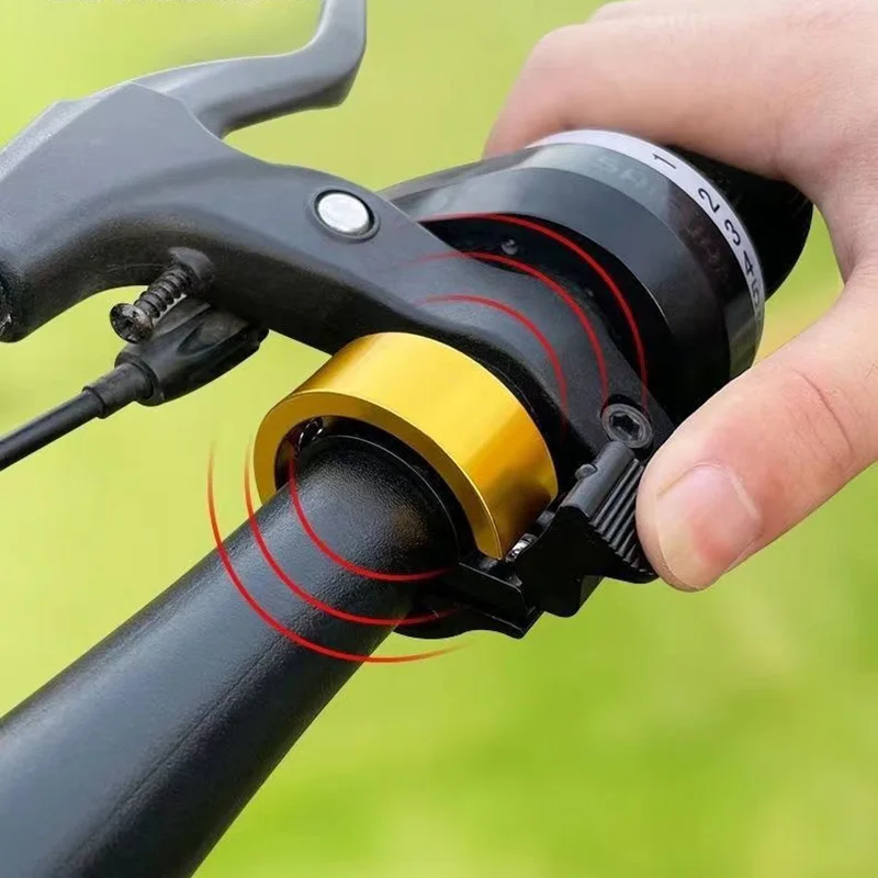 Invisible Bicycle Bell MTB Road Bike Horn Aluminum Alloy Ring Loud Sound O-Shape Compact Mini Cycling Handlebar Accessories Safe