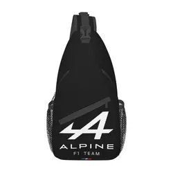 Alpine F1 Team Logo Sling Chest Bags, Crossbody Initiated Backpack, Outdoor Sports Daypacks, Fashion Bag