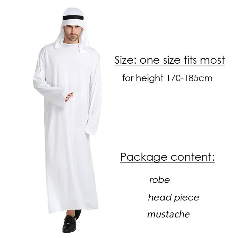 Umorden Bianco Arabo Principe Arabo Costumi Arabo Sheik Costume Bambini Ragazzi Medio Oriente Ali Baba Fantasia Cosplay per Gli Uomini XC493