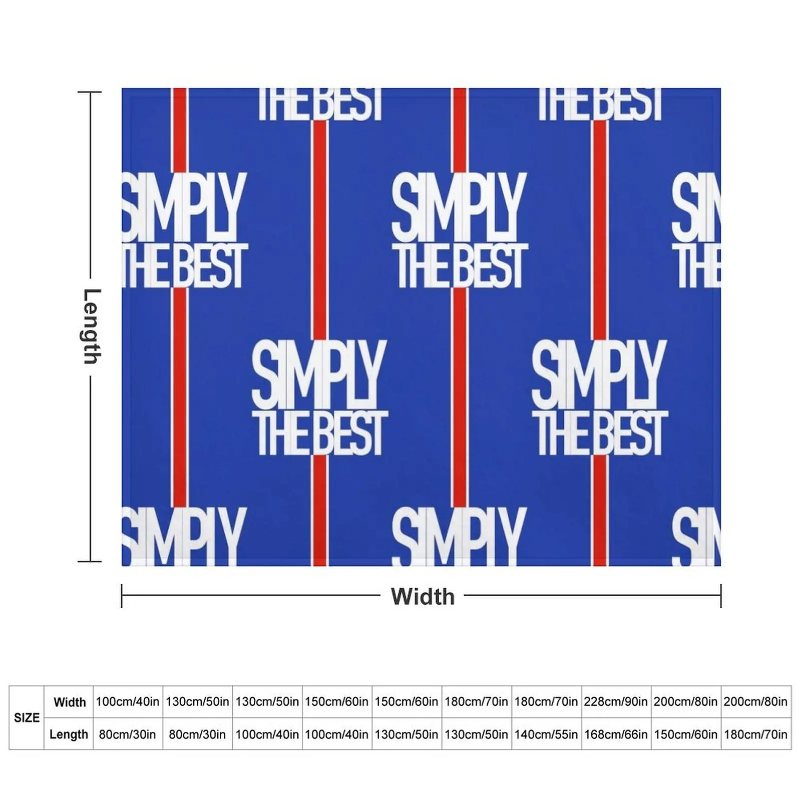 Rangers Fc Simply The Best Design Throw Blanket Sofa Quilt Summer Blankets