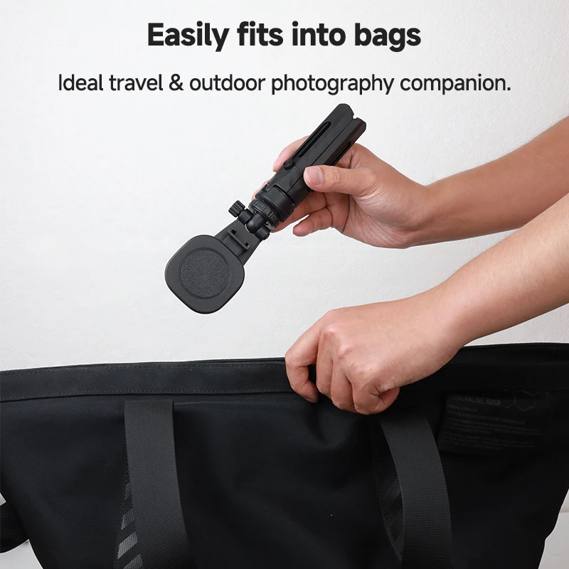 Magnetic Phone Tripod Stand for Live Streaming, Extendable Adjustable Height for TikTok YouTube Vlogging Selfie Outdoor