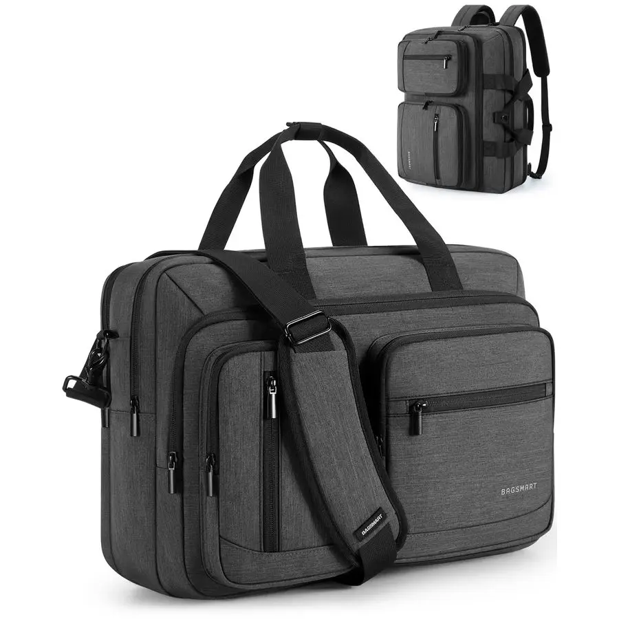 

Сумка для ноутбука 3 в 1 для мужчин, портфель для компьютера 17,3 дюйма, водоотталкивающая сумка через плечо, деловая сумка для путешествий и офиса