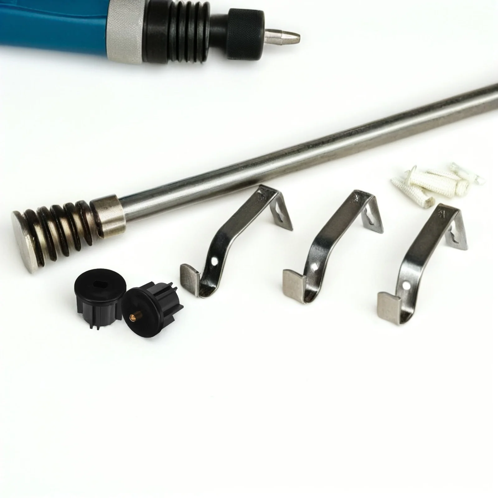 

6 Pcs Curtains Outdoor Accessories Roller Blinds Replacement Parts Kit Repair Slider Shades Black Sunshade Bracket