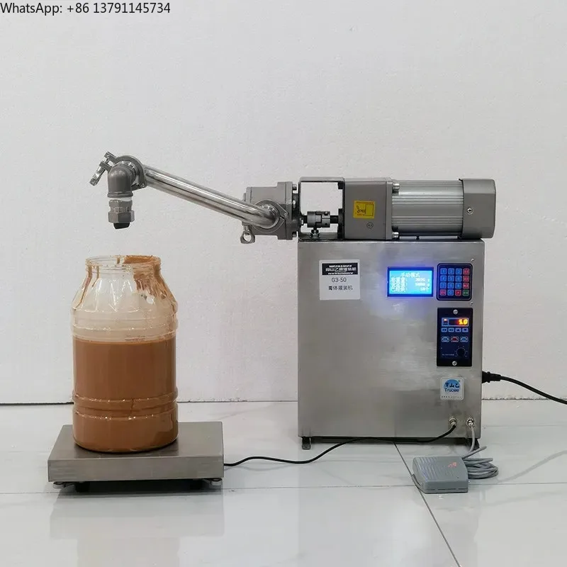 

Peanut Sauce Filling Machine Thick Material Filler Honey Filling Cream Paste Lotion Shampoo Filling