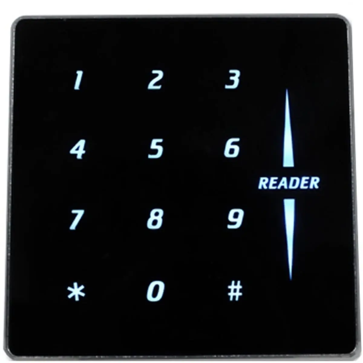 A85P Ultra Thin Metal Reader 13.56M Frequency Touch Keypad IC Card Wiegand26/34 Output