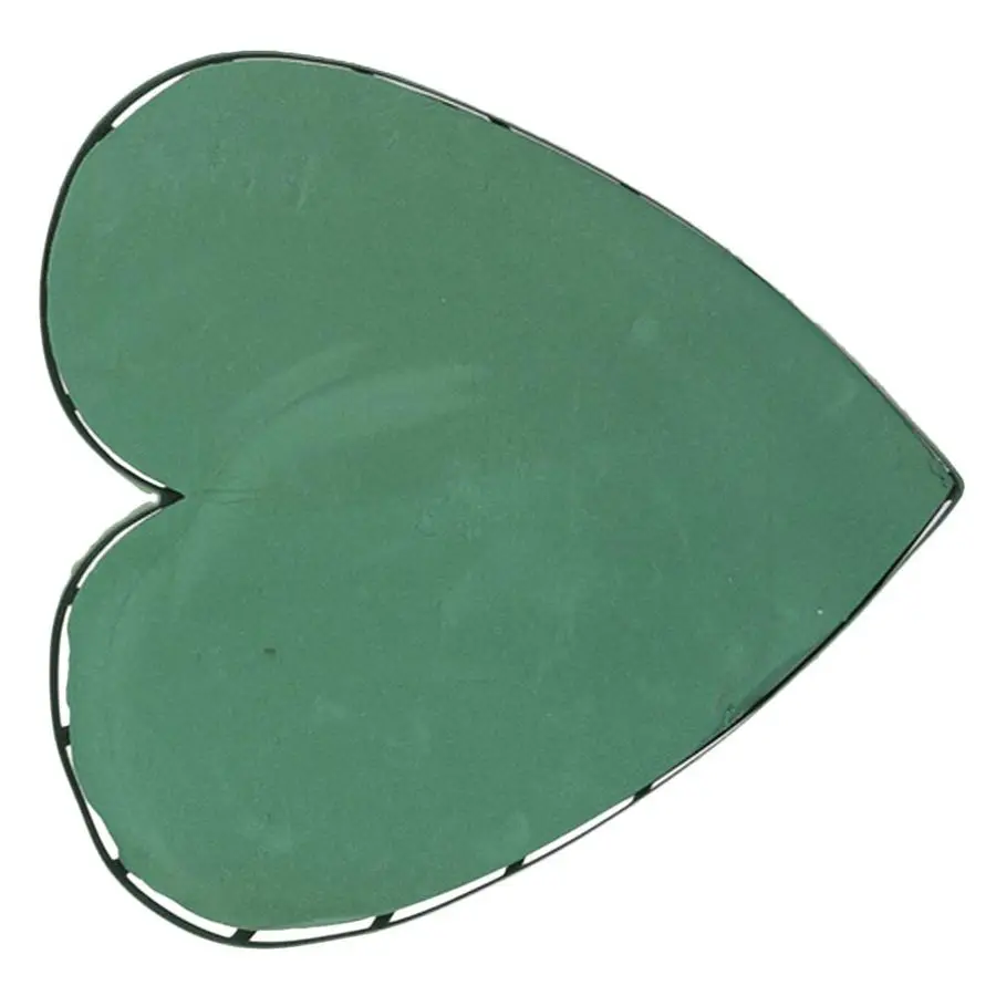 

Wet Floral Foam Heart Shaped Flower Foam with Suction Cup Tray for Wedding Centerpiece Party Decoration DIY Flower Arrangement S