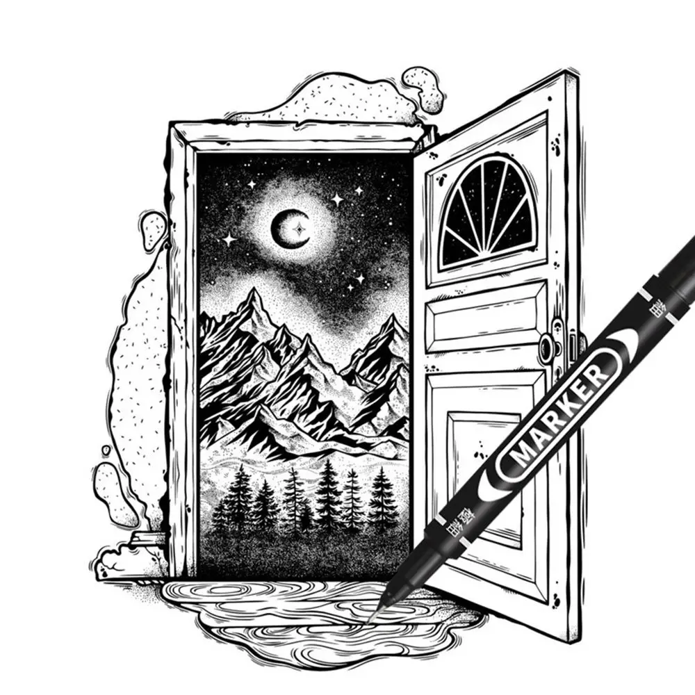 مكتب اللوازم المدرسية طالب القرطاسية علامة اليد حروف توقيع أقلام اللوحة لوازم الطلاء فرش الخط القلم