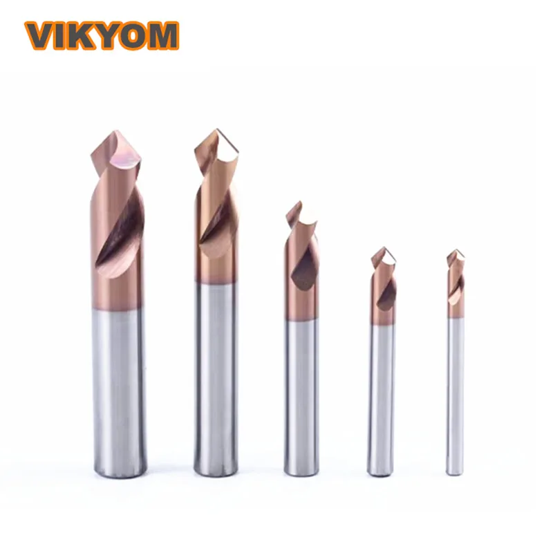 55 Degree Centre Drill 90° Chamfered Tungsten Steel Nano-coated Burr-free Spot Drilling Hardened And Corrosion Resistant