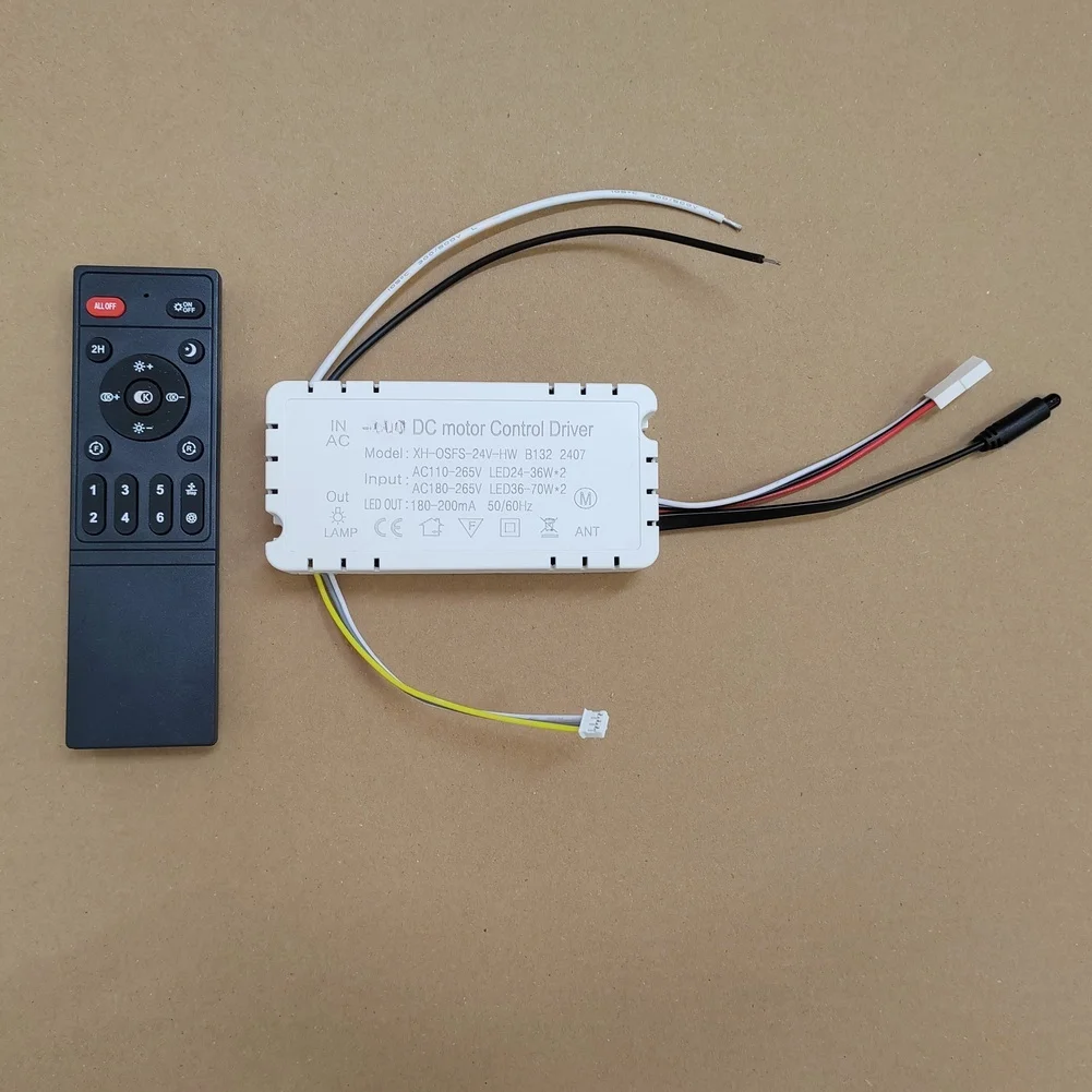 

Invisible Fan Light Controller For Bedroom Use With Remote Control Supports Stepless Dimming And LED Compatibility
