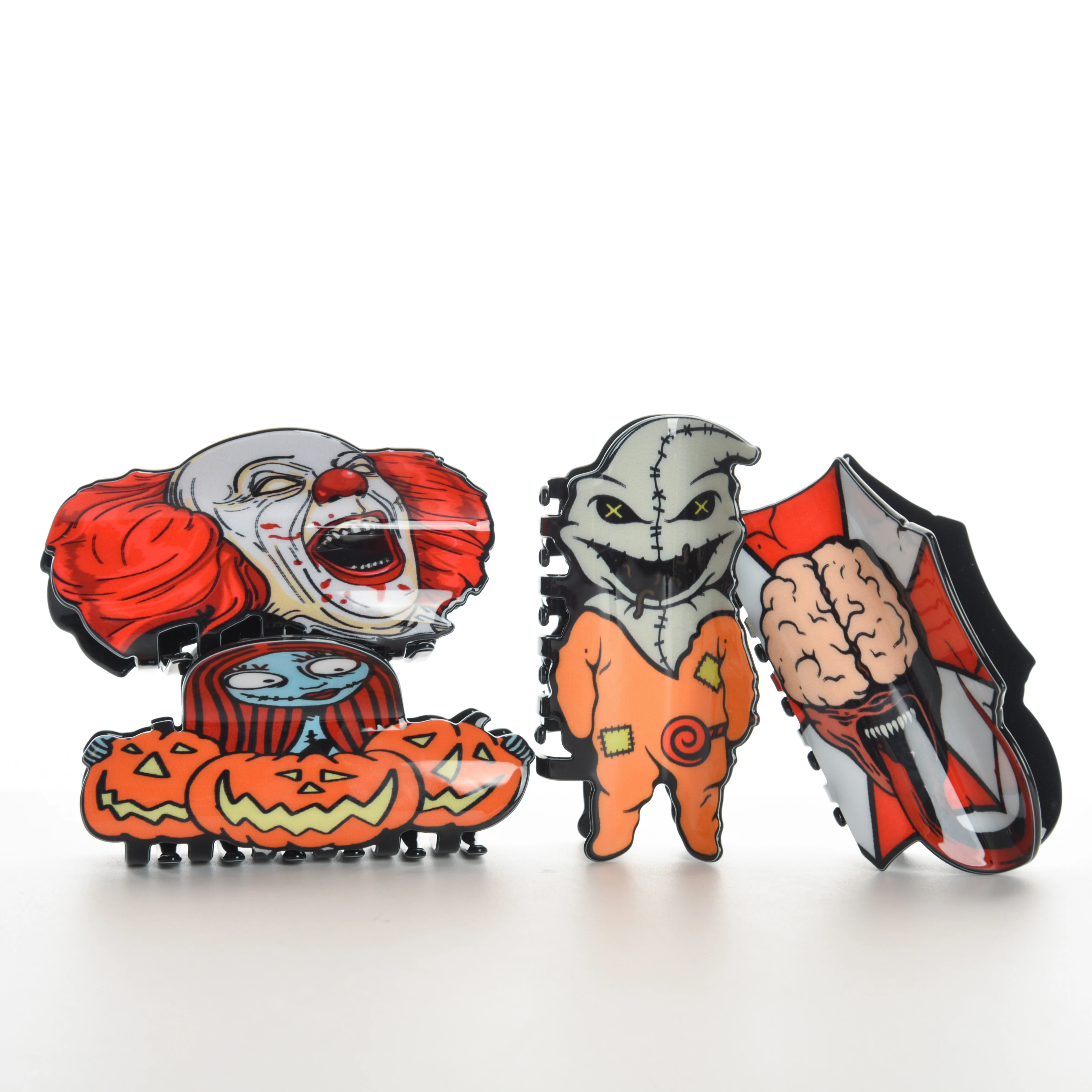 

Classic Continuation Horror Story Series Episode 2 Hair Claw The Joker's World Hair Claw Clips Hair Accessories for Women Girls