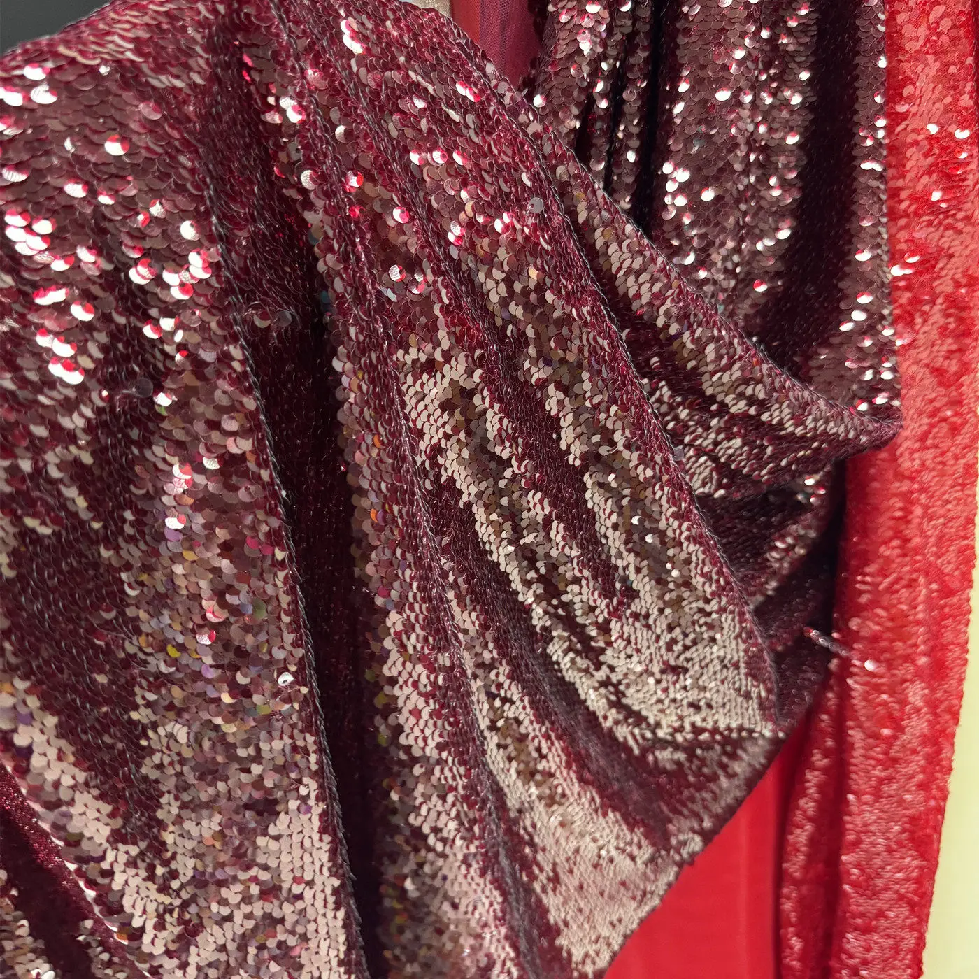 5mm Burgundy Full Sequin Embro - Embroidery Underlay ulasan dan harga