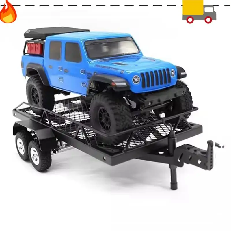 

Металлический прицеп для радиоуправляемого автомобиля, гусеничный осевой SCX24 Jeep-Gladiator TRX4M