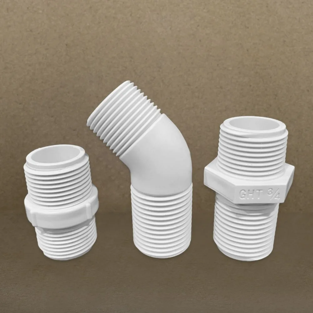 3/4NPT×3/4GHT  Male Thread Reducer Joint Bushing Connector Garden Irrigation Water Pipe Fittings Aquarium Tank Nipple Joint