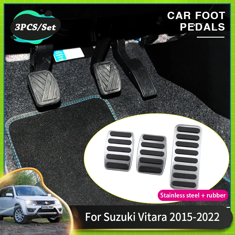 

Car Pedal Pads For Suzuki Vitara Acessories 2022 Escudo LY 2015~2021 Car Accelerator Foot Pedal Cover Pad Gas Brake Acessories