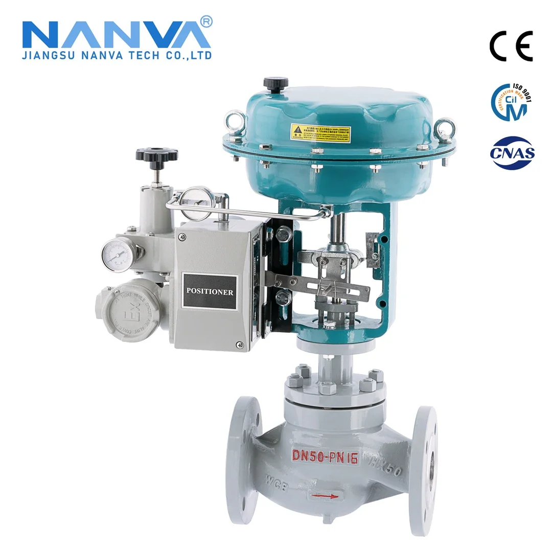 Pneumatic film regulating valve Heat conduction oil  control proportional flow pressure regulating valve Cast steel control v