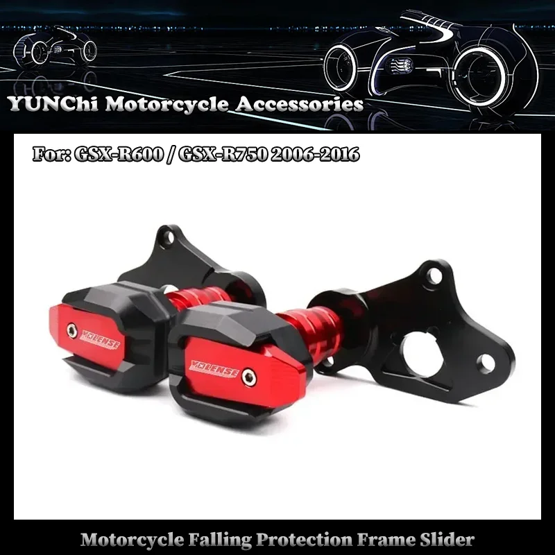 

Motorcycle Falling Protection Frame Slider Fairing Guard Crash Protector For SUZUKI GSXR600 GSXR750 GSX-R600 GSX-R750 2006-2016