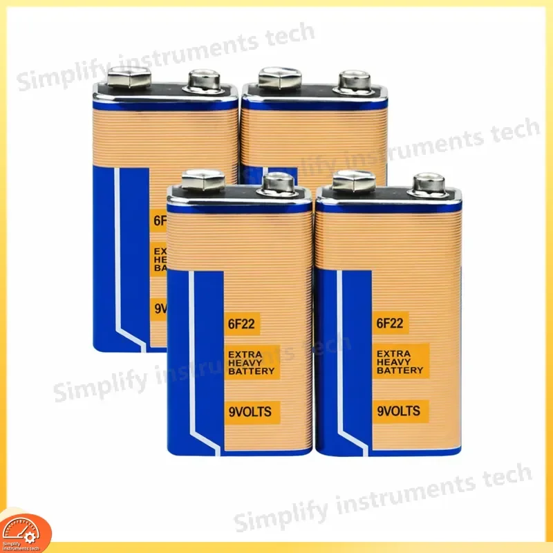 9V Battery for Multimeter Clamp Meter Remote Control Microphone Toy Stacked Square Battery Replacement High Capacity Alkaline