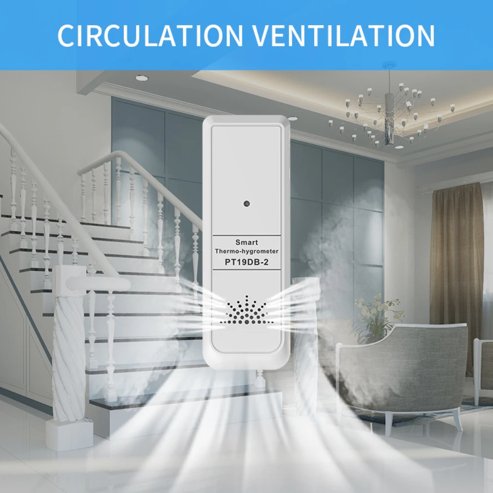 New Tuya Bluetooth Mini Temperature Humidity Sensor Portable Thermometer Hygrometer Outdoor Indoor Universal Smart APP Control