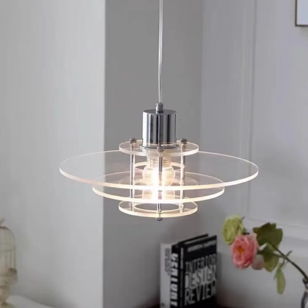 Acrylic Multi-Layer Pendant Ligh UFO Creative Design Pendant Lamp Restaurant Kitchen Island Bar Cafe Atmosphere Decor Chandelie