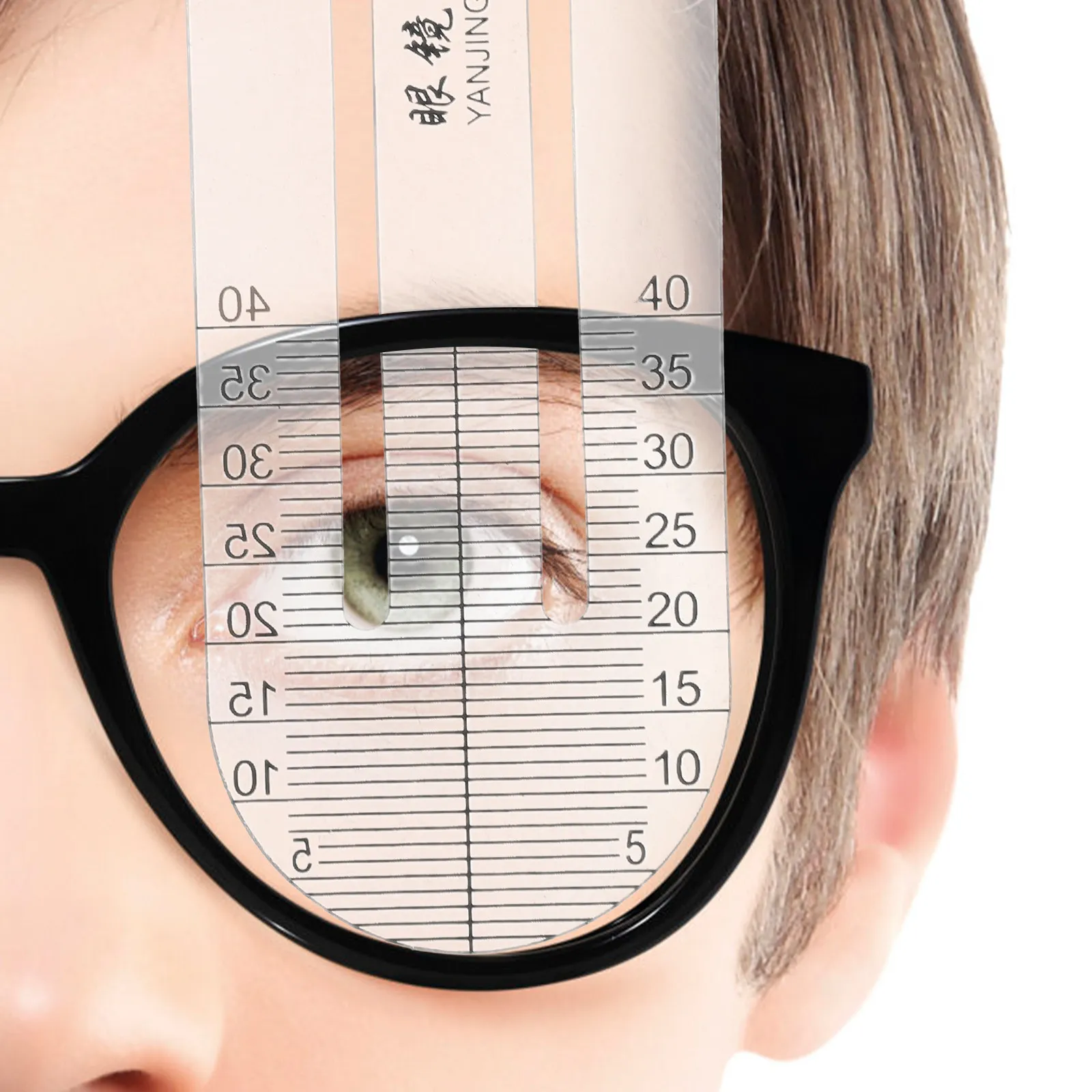 2Pcs Pupillary Distance Calipers Compact Portable Pupil Distance Ruler for Measuring Eye Distances Optical Tool