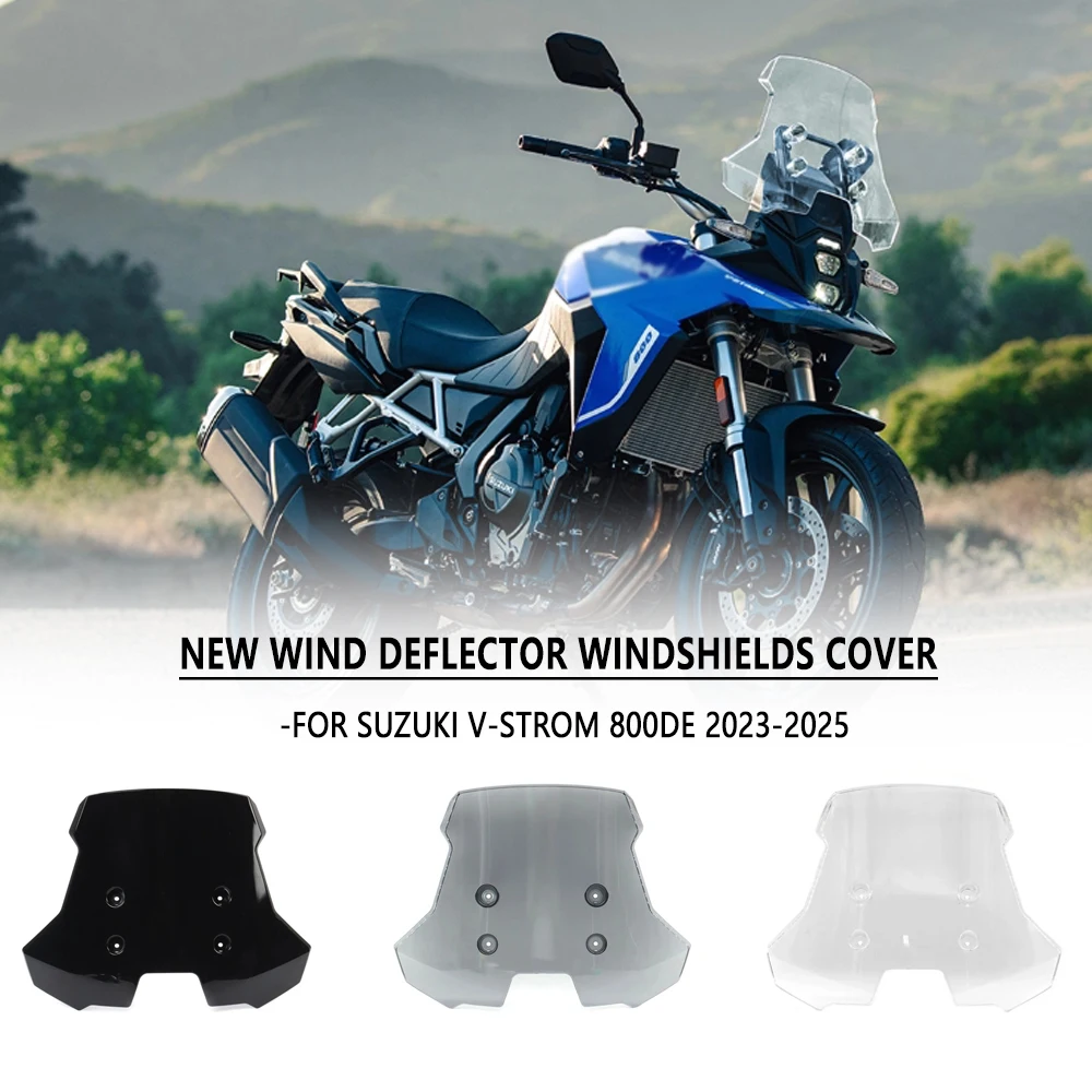 

2024 New Motorcycle Front Windshield WindScreen Deflector 3 Colors Fit For Suzuki V-STROM 800/DE/DE ADV/Touring 2023-2024