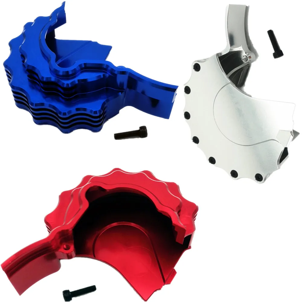 Aluminum Center Main Gear Cover with Heatsink Blue for Traxxas E Revo VXL 2.0 8677