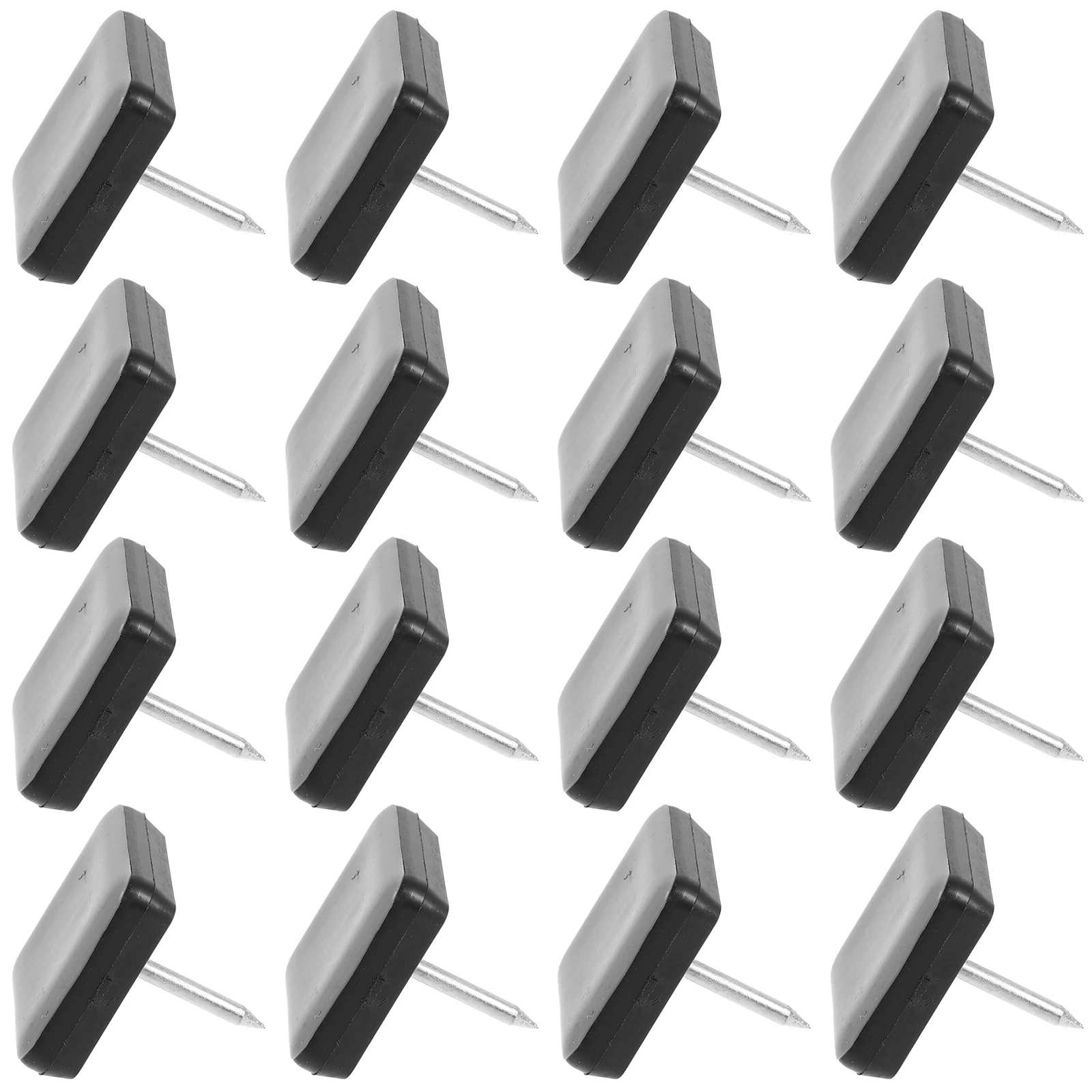 

20Pcs Nail on Furniture Sliders Square Chair Feet Glides Moving Sliders for Carpet Hardwood Floor Furniture