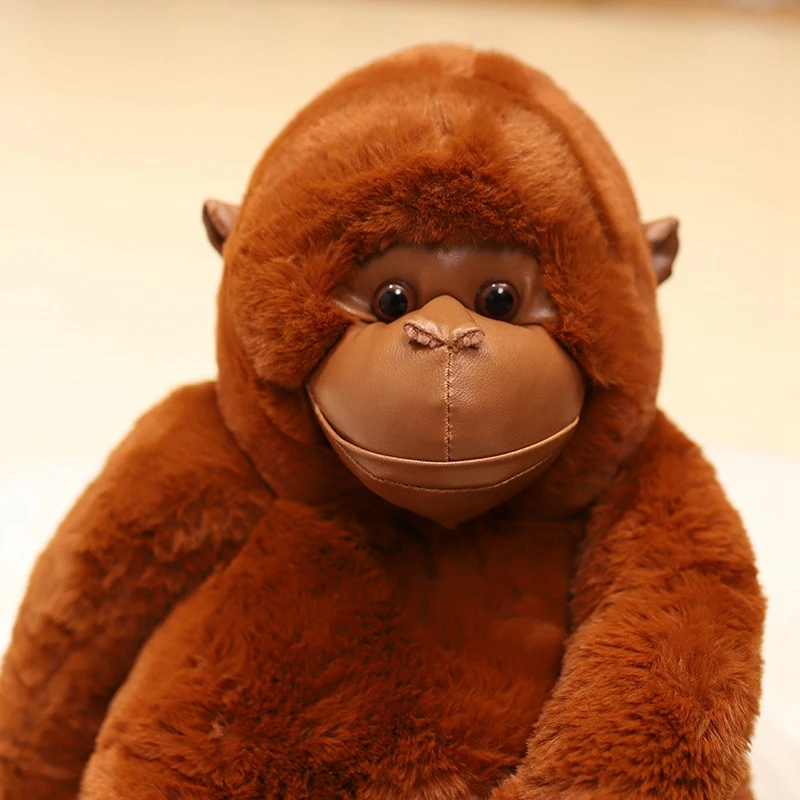 20-45cm Dschungel Gorilla Plüsch tier Simulation Orang-Utan Affen puppe Kinder Weihnachts geschenk Puppe Ragdoll Stofftier Spielzeug