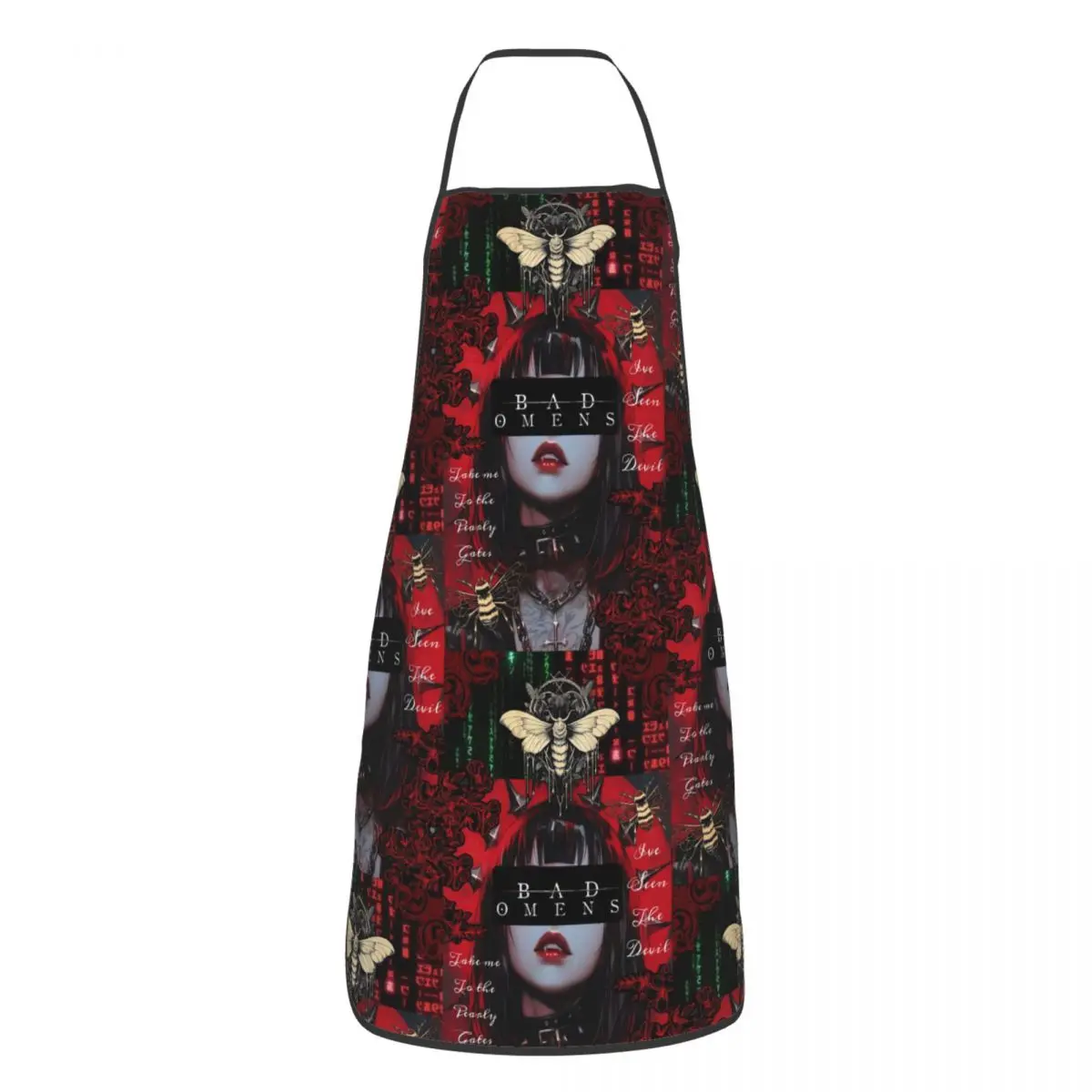 Custom Funny B-Bads Brand O-Omenes Fashion Hip Hop Bib Aprons Women Unisex Chef Classical Tablier Cuisine for Baking Gardening