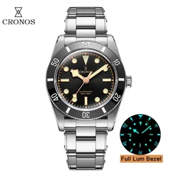 Cronos BB58 Watch For Men 37mm Diver Vintage Automatic Luxury Wristwatch Female End Links Sapphire 200M Waterproof BGW-9 C3 Lum