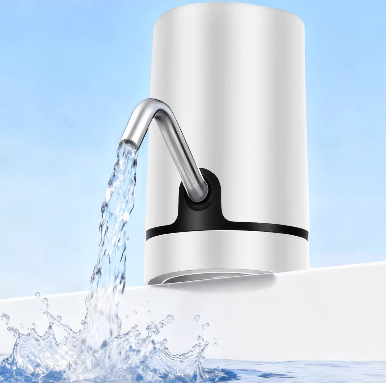 

Автоматический самовсасывающий электрический водяной насос - портативный дозатор давления для чистой воды в бочках для домашнего использования