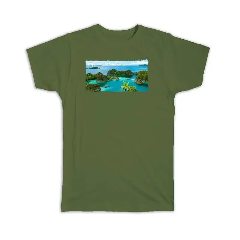 Papua Indonesia Open Sea Indonesian Islands Frame T shirt