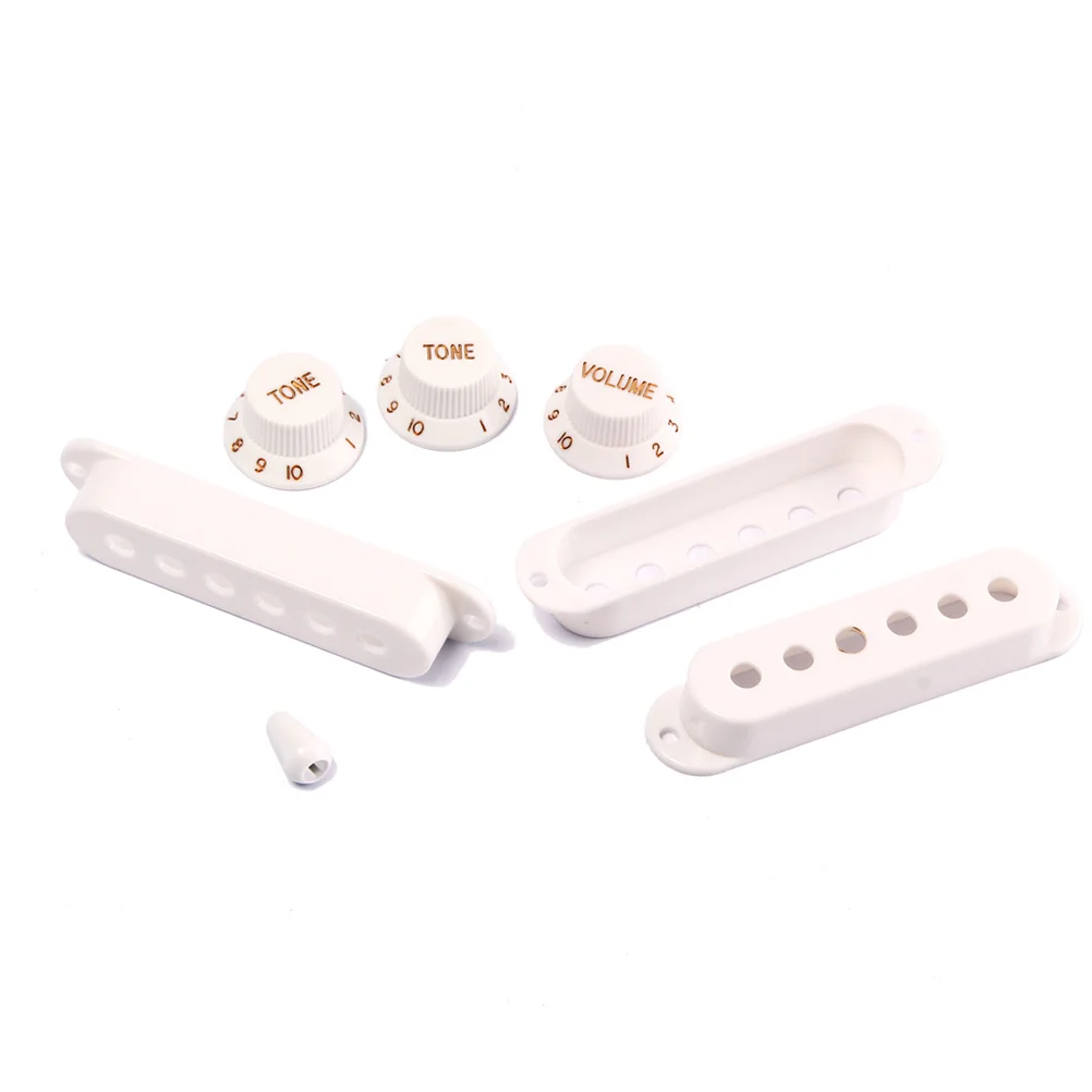 

Pickup Covers Knobs Switch Tip Set For Electric Guitar Light Blue 8.4X1.8X1.4M Plastic Replacement Parts Accessories