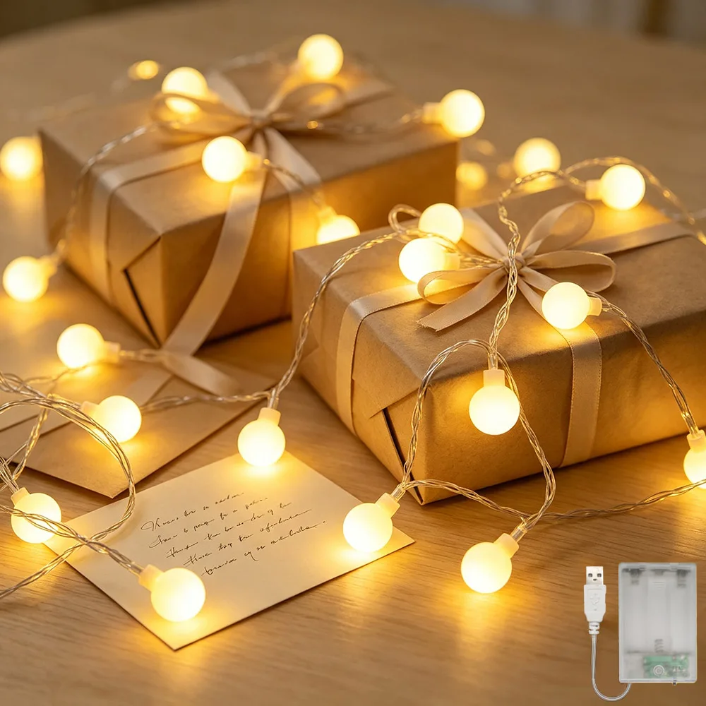 cordao-de-luz-led-mini-com-bolas-brancas-6m-40pcs-2-modos-de-controle-luzes-para-decoracao-de-casamento-natal-e-halloween