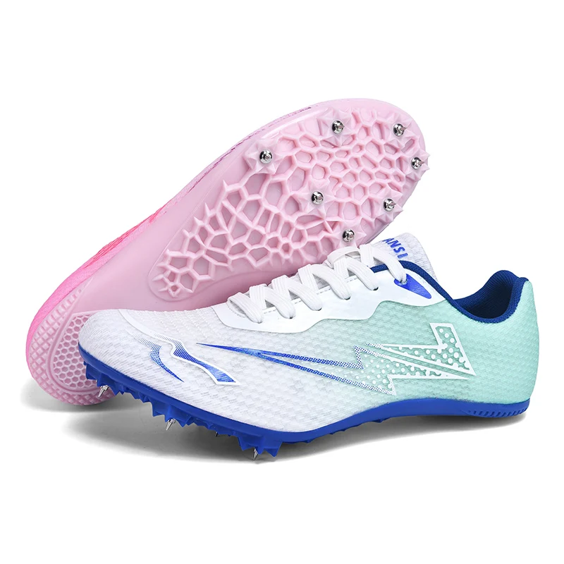 Running Sprint Shoes Lightweight Training Athletic Sport Long Jump Track and Field Spikes Spiked Match Shoes Racing Sneakers