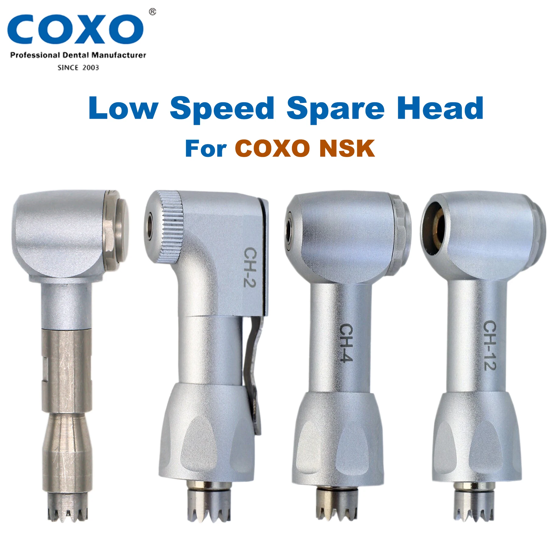 

COXO Dental Low Speed Contra Angle Handpiece Spare Head Push Button/Latch Compatible for NSK Handpiece Accessories