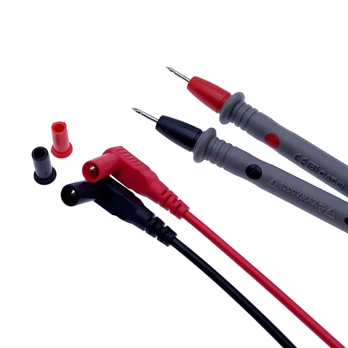 Imagen 2 del producto Pin de cables de prueba de sonda Universal para multímetro Digital, Cable de policloruro de vinilo con Clip de cocodrilo, Cable de pluma, 10A, 20A, 1 par